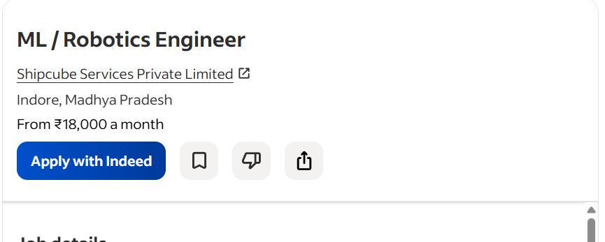 AI ML ROBOTICS internship jobs in Noida